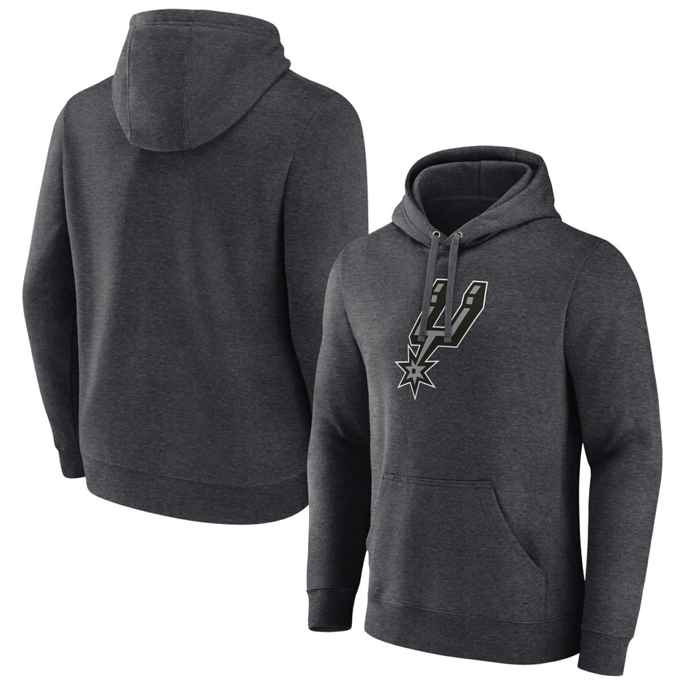 San Antonio Spurs Logo Pullover Hoodie - Charcoal sale