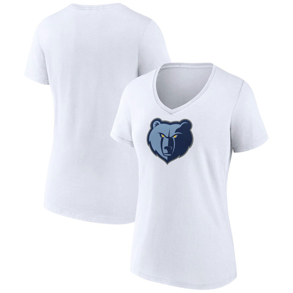 Memphis Grizzlies Women's Logo V-Neck T-Shirt - White outlet