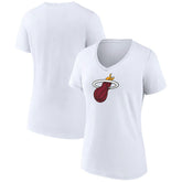 Miami Heat Women's Logo V-Neck T-Shirt - White shop