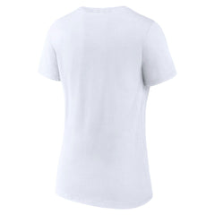 Milwaukee Bucks Women's Logo V-Neck T-Shirt - White on sale