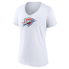 Oklahoma City Thunder Women's Logo V-Neck T-Shirt - White online