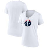 Washington Wizards Women's Primary Logo V-Neck T-Shirt - White sale