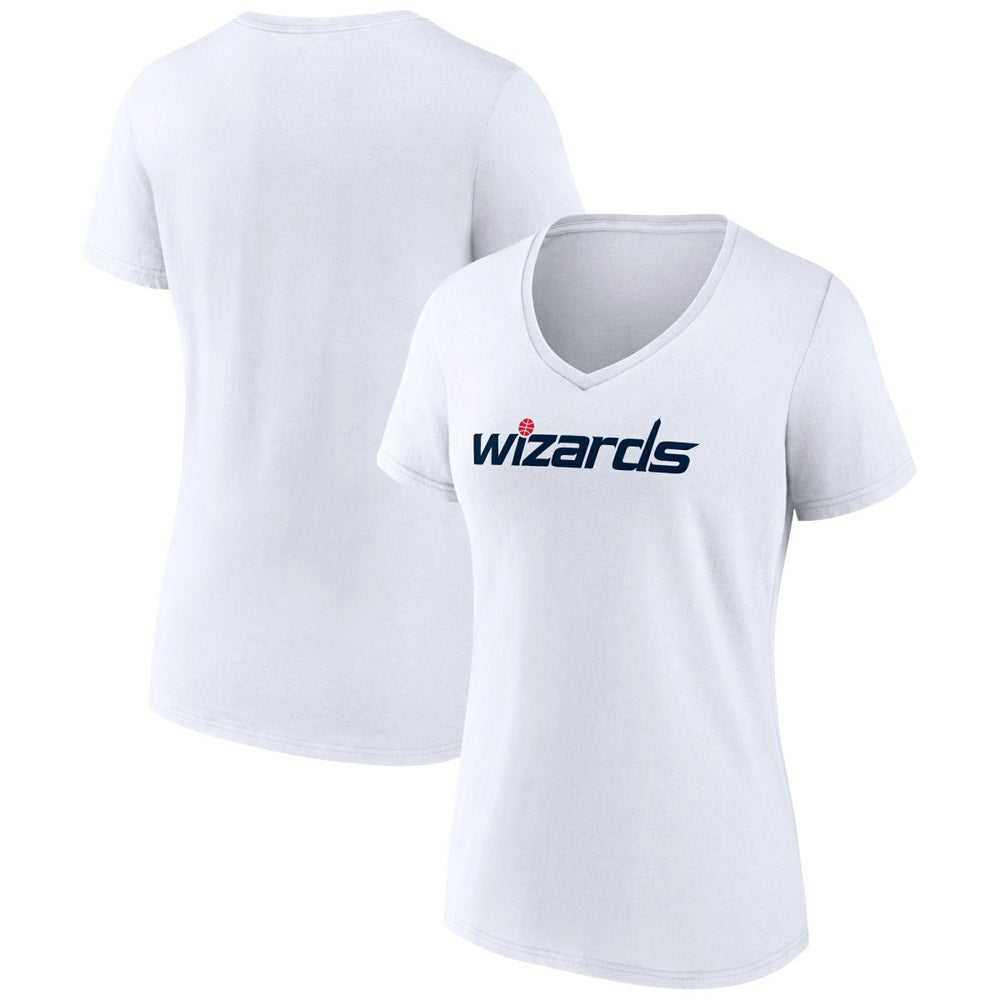 Washington Wizards Women's Wordmark V-Neck T-Shirt - White sale