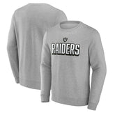 Las Vegas Raiders Bold Move Pullover Sweatshirt - Heather Gray discount