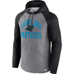 Carolina Panthers Favorite Arch Raglan Pullover Hoodie - Heather Gray sale