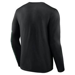 New York Jets Helmet Platform Long Sleeve T-Shirt - Black cheap