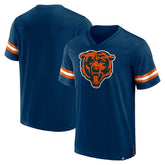 Chicago Bears Jersey Tackle V-Neck T-Shirt - Navy on sale
