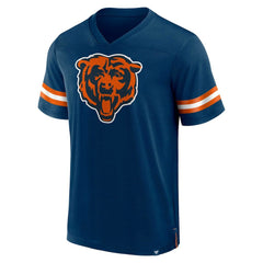 Chicago Bears Jersey Tackle V-Neck T-Shirt - Navy on sale