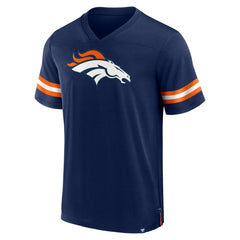 Denver Broncos Jersey Tackle V-Neck T-Shirt - Navy cheap