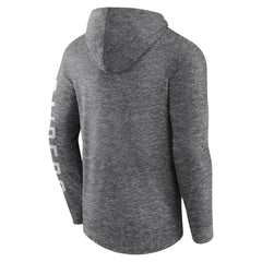Las Vegas Raiders Pill Stack Long Sleeve Hoodie T-Shirt - Heather Charcoal outlet