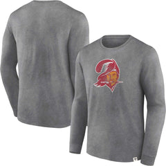 Tampa Bay Buccaneers Washed Primary Long Sleeve T-Shirt - Heather Charcoal on sale