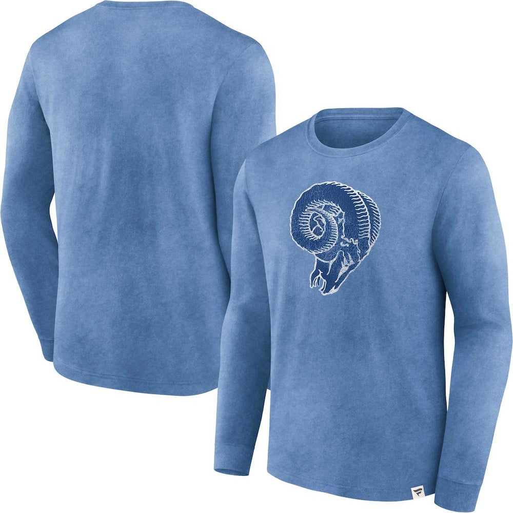 Los Angeles Rams Washed Primary Long Sleeve T-Shirt - Heather Royal online