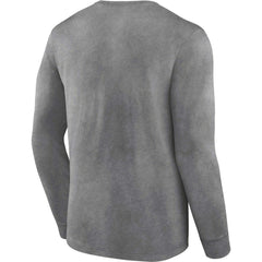 Las Vegas Raiders Washed Primary Long Sleeve T-Shirt - Heather Charcoal on sale