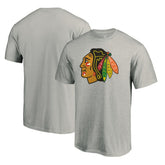 Chicago Blackhawks Logo T-Shirt Heather Gray