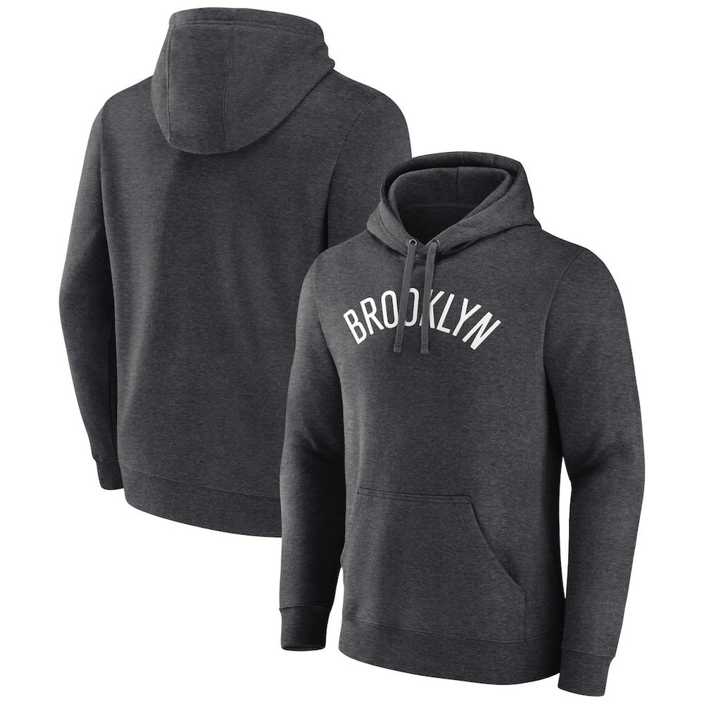 Brooklyn Nets Wordmark Alternate Pullover Hoodie - Charcoal sale