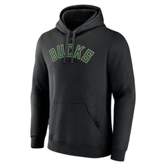 Milwaukee Bucks Wordmark Alternate Pullover Hoodie - Black discount