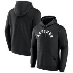 Toronto Raptors Wordmark Team Logo Pullover Hoodie - Black shop