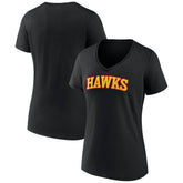 Atlanta Hawks Women's Wordmark V-Neck T-Shirt - Black sale