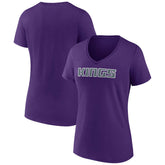 Sacramento Kings Women's Wordmark V-Neck T-Shirt - Purple cheap