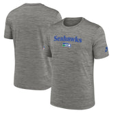 Seattle Seahawks Throwback Sideline Performance T-Shirt - Heather Charcoal | Nike sale