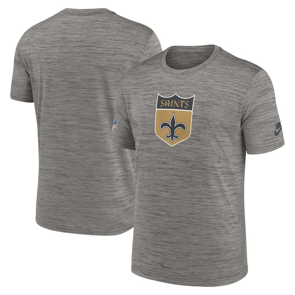 New Orleans Saints 2023 Sideline Alternate Logo Performance T-Shirt - Heather Charcoal | Nike discount