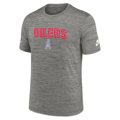 Tennessee Titans Oilers Throwback Sideline Alternate Performance T-Shirt - Heather Charcoal | Nike online