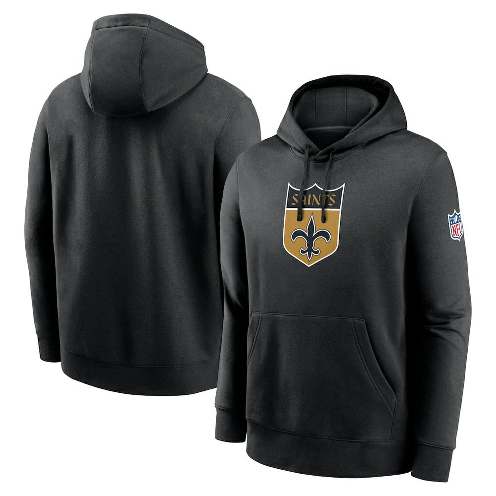 New Orleans Saints 2023 Sideline Club Alternate Tri-Blend Pullover Hoodie - Black | Nike outlet