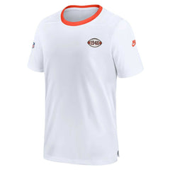 Cleveland Browns Men's Sideline Coaches Alternate Performance T-Shirt - White | Nike outlet