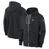 New York Jets Sideline Performance Full-Zip Hoodie Sweatshirt - Black | Nike for sale
