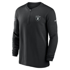Las Vegas Raiders 2023 Sideline Performance Long Sleeve Tri-Blend Quarter-Zip Top - Black | Nike online