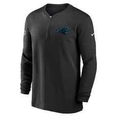 Carolina Panthers 2023 Sideline Performance Long Sleeve Tri-Blend Quarter-Zip Top - Black | Nike online