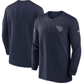 Tennessee Titans 2023 Sideline Performance Long Sleeve Tri-Blend Quarter-Zip Top - Navy | Nike cheap