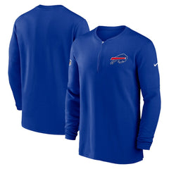 Buffalo Bills 2023 Sideline Performance Long Sleeve Tri-Blend Quarter-Zip Top - Royal | Nike for sale