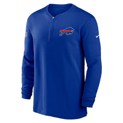Buffalo Bills 2023 Sideline Performance Long Sleeve Tri-Blend Quarter-Zip Top - Royal | Nike for sale