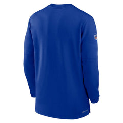 Buffalo Bills 2023 Sideline Performance Long Sleeve Tri-Blend Quarter-Zip Top - Royal | Nike for sale
