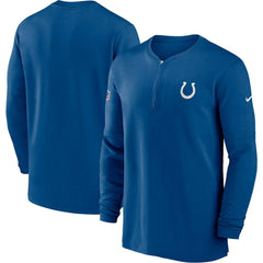 Indianapolis Colts 2023 Sideline Performance Long Sleeve Tri-Blend Quarter-Zip Top - Royal | Nike sale