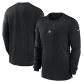 New Orleans Saints 2023 Sideline Performance Long Sleeve T-Shirt - Black | Nike on sale