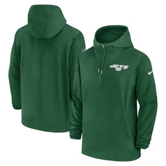New York Jets Sideline Half-Zip Hoodie - Green | Nike online