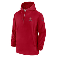 Tampa Bay Buccaneers Sideline Half-Zip Hoodie - Red | Nike on sale