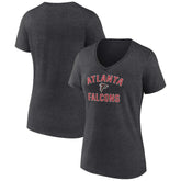 Atlanta Falcons Women's Victory Arch Team V-Neck T-Shirt - Charcoal cheap