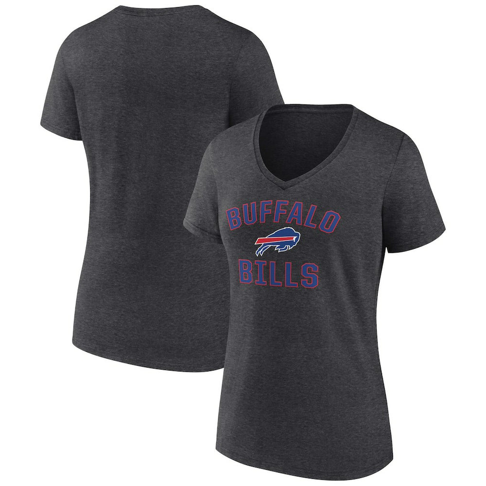 Buffalo Bills Women's Victory Arch Team V-Neck T-Shirt - Charcoal online