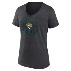 Jacksonville Jaguars Women's Victory Arch Team V-Neck T-Shirt - Charcoal cheap