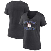 New York Giants Women's Victory Arch Team V-Neck T-Shirt - Charcoal for sale