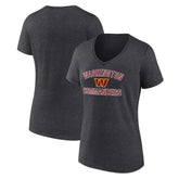 Washington Commanders Women's Victory Arch Team V-Neck T-Shirt - Charcoal discount