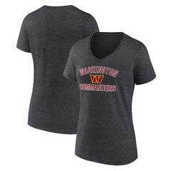 Washington Commanders Women's Victory Arch Team V-Neck T-Shirt - Charcoal discount