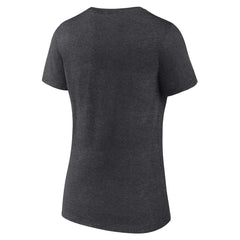San Antonio Spurs Women's Logo V-Neck T-Shirt - Charcoal shop