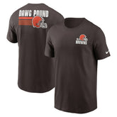 Cleveland Browns Blitz Essential T-Shirt - Brown | Nike for sale