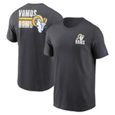 Los Angeles Rams Blitz Essential T-Shirt - Anthracite | Nike discount