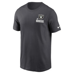 Las Vegas Raiders Blitz Essential T-Shirt - Anthracite | Nike outlet