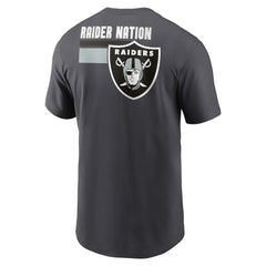 Las Vegas Raiders Blitz Essential T-Shirt - Anthracite | Nike outlet